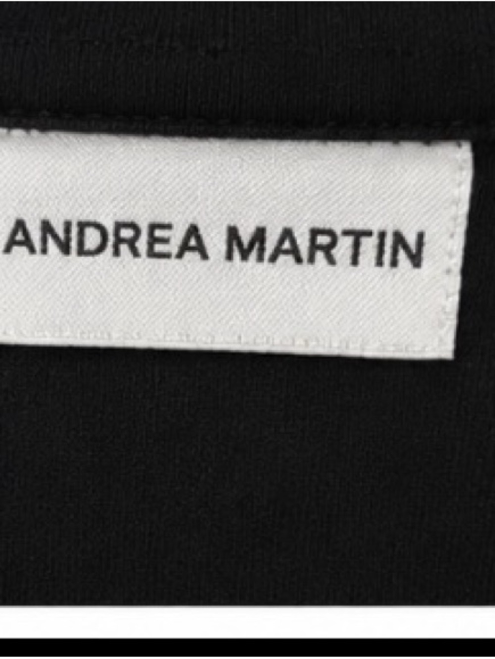 Andrea Martin Black Mock Neck Long Sleeve Top Oversized Women’s XL - Picture 5 of 5